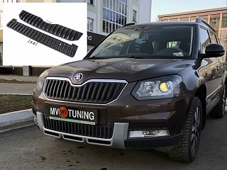 Комплект зимних экранов Skoda Yeti Outdoor (2013 - 2018) ПОД ОКРАСКУ