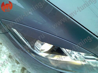 Реснички на фары Mazda 6 GH (2010-2012) (для моделей с адаптивными фарами) + УСТАНОВОЧНЫЙ КОМПЛЕКТ